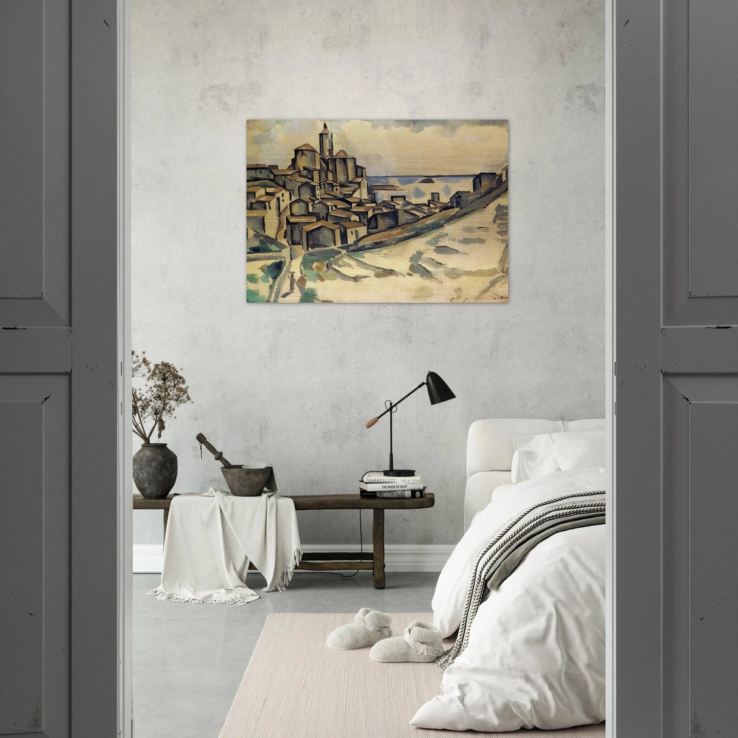 LANDSCAPE AT CADAQUES - Andre Derain Brushed Aluminum Print - 70x100 cm / 28x40 inches | Andre Derain Aluminum Print | Andre Derain Prints