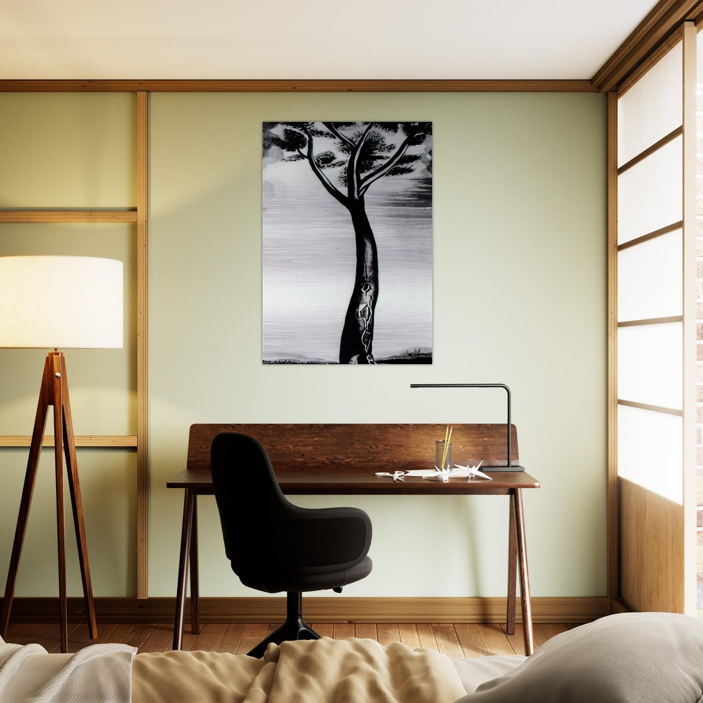 THE TREE - Salvador Dali Brushed Aluminum Print - 70x100 cm / 28x40 inches | Salvador Dali Aluminum Print | Salvador Dali Prints