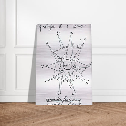 Spicologia di 1 Uomo - 1919 Italy - Benedetta Cappa Brushed Aluminum Print - 70x100 cm / 28x40 inches | Benedetta Cappa Aluminum Print | Benedetta Cappa Prints