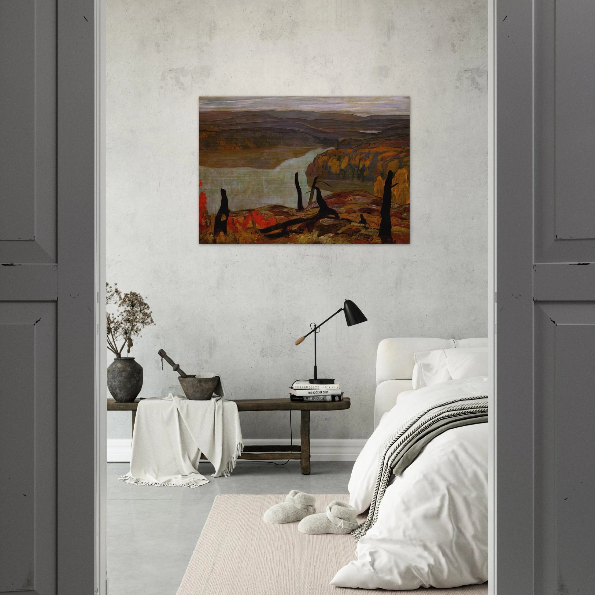 October Morning, Algoma Wartz Lake - 1920 - A.Y. Jackson Brushed Aluminum Print - 70x100 cm / 28x40 inches | A.Y. Jackson Aluminum Print | A.Y. Jackson Prints