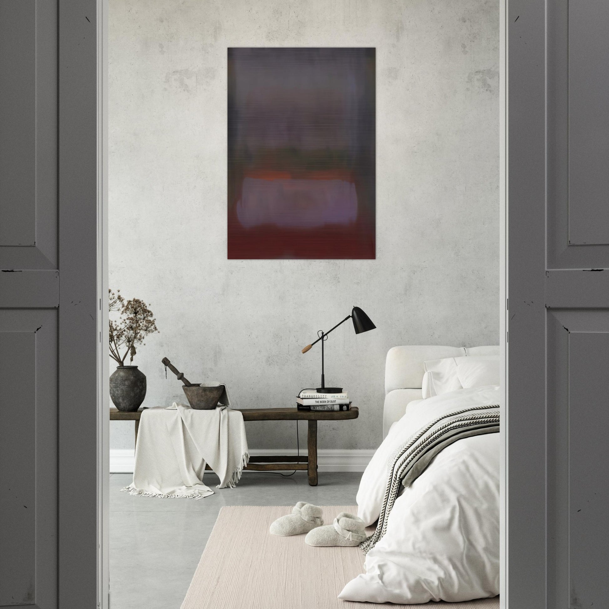 UNTITLED 1967 - Esteban Vicente Brushed Aluminum Print - 70x100 cm / 28x40 inches | Esteban Vicente Aluminum Print | Esteban Vicente Prints