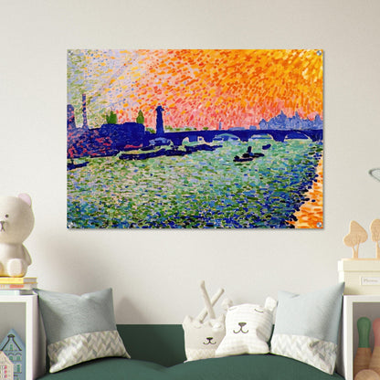 THE BRIDGE VIEW ON THE RIVER 1905 - Andre Derain Acrylic Print - 70x100 cm / 28x40″ inches
