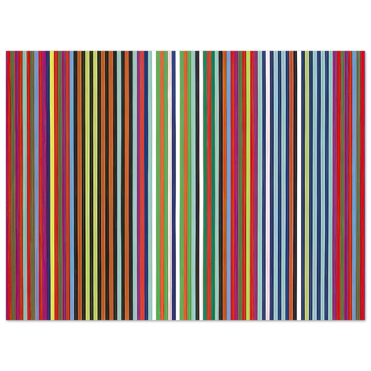 Gene Davis - Flamingo - 1965  75x100 cm / 30x40inches Fine Art Poster