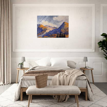 Landscape, the Little Maresque Mountains - Henri-Edmond Cross Acrylic Print - 70x100 cm / 28x40″ inches