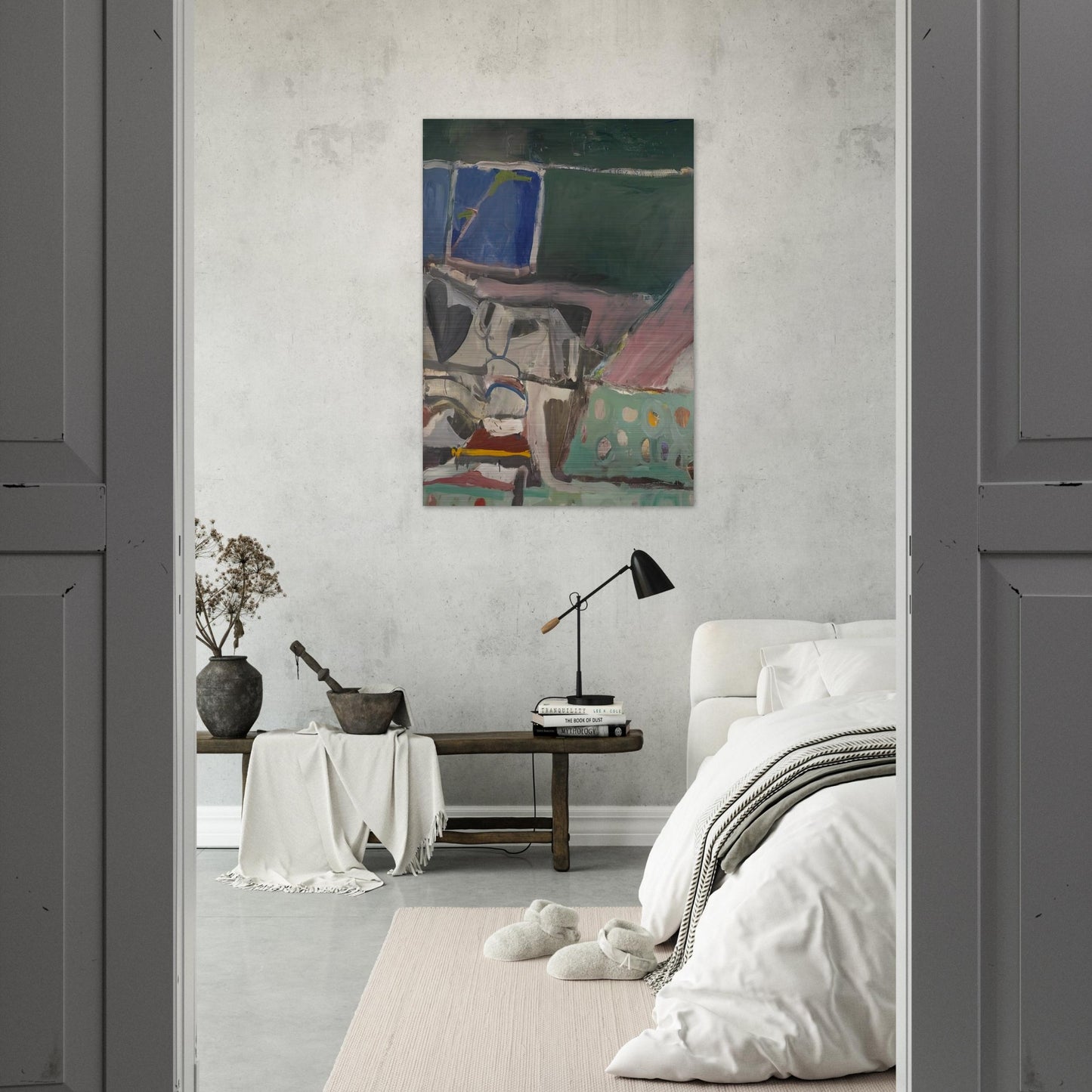 Berkeley #58 - Richard Diebenkorn Brushed Aluminum Print - 70x100 cm / 28x40 inches | Richard Diebenkorn Aluminum Print | Richard Diebenkorn Prints