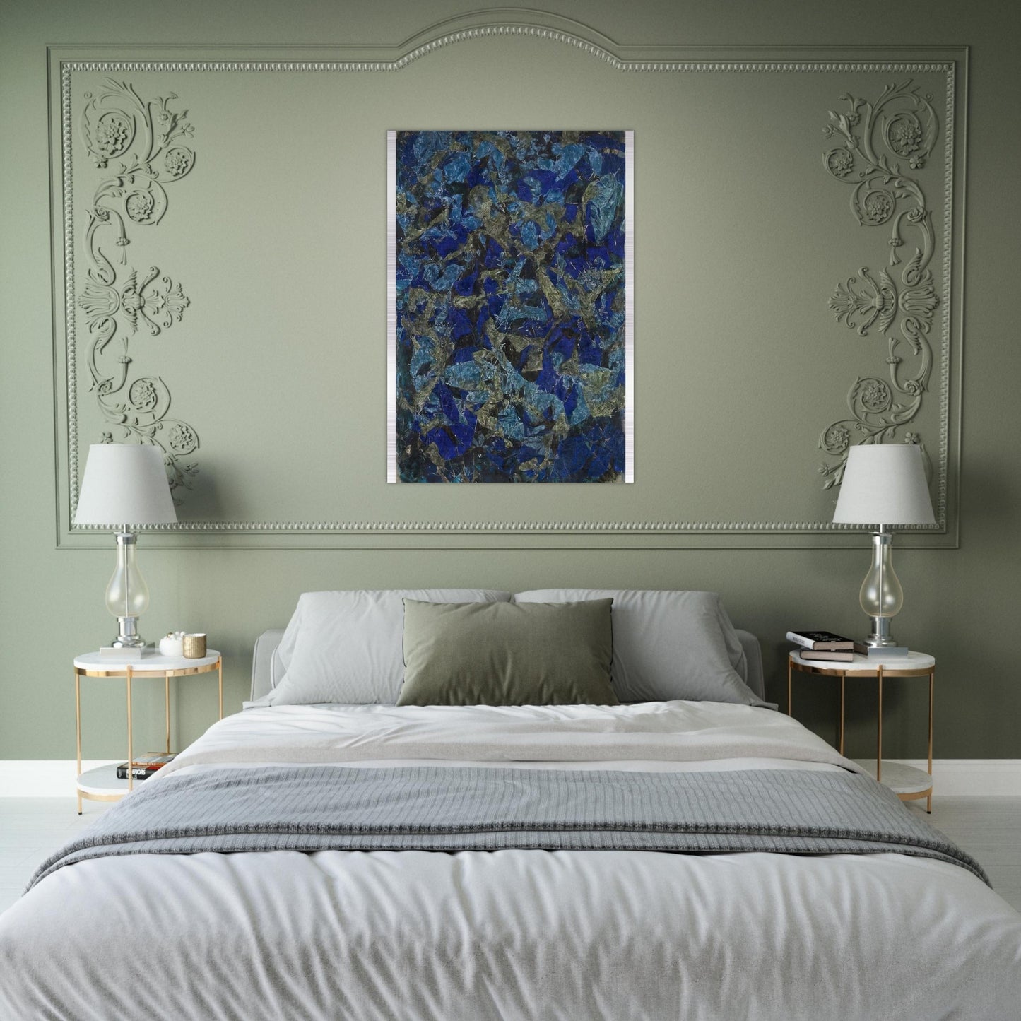 Peinture - 1963 - Simon Hantai Brushed Aluminum Print - 70x100 cm / 28x40 inches | Simon Hantai Aluminum Print | Simon Hantai Prints