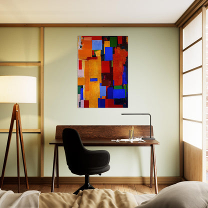 Equinox - Hans Hofmann Brushed Aluminum Print - 70x100 cm / 28x40 inches | Hans Hofmann Aluminum Print | Hans Hofmann Prints