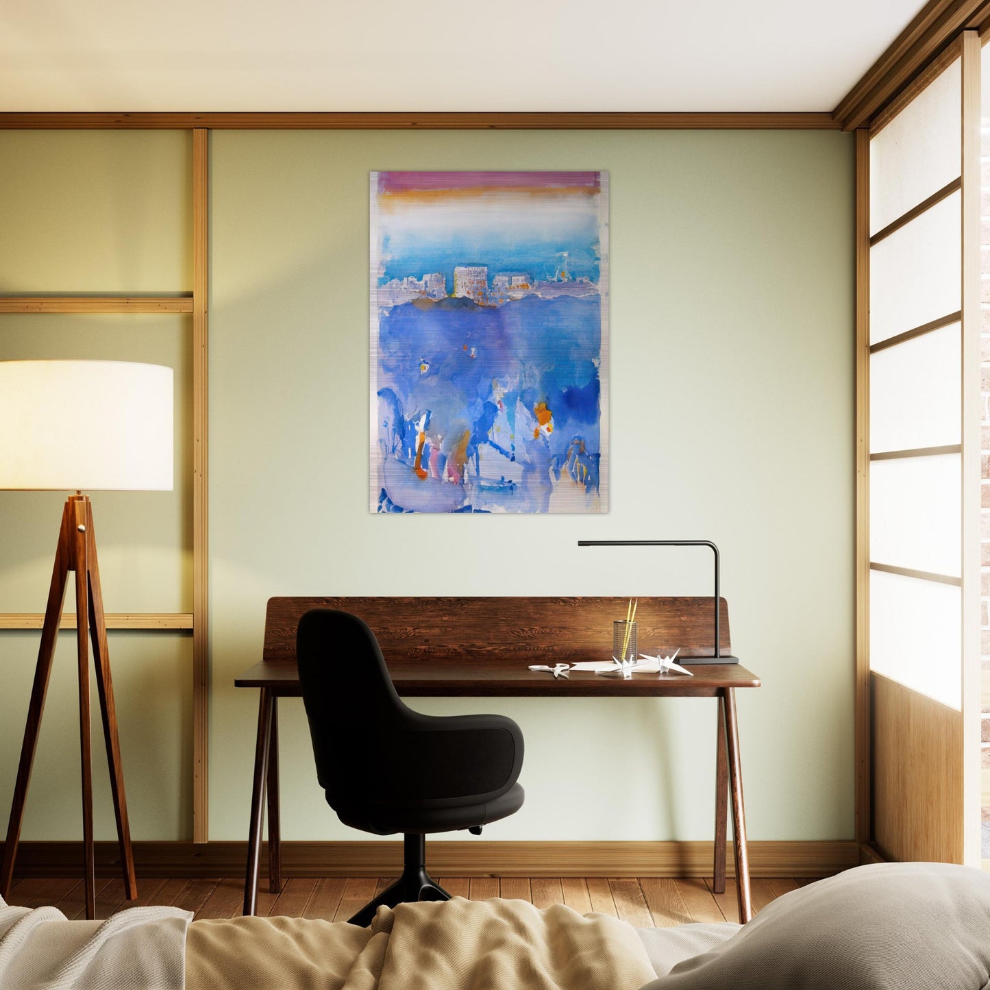 New York Fantasy - 1912 - John Marin Brushed Aluminum Print - 70x100 cm / 28x40 inches | John Marin Aluminum Print | John Marin Prints