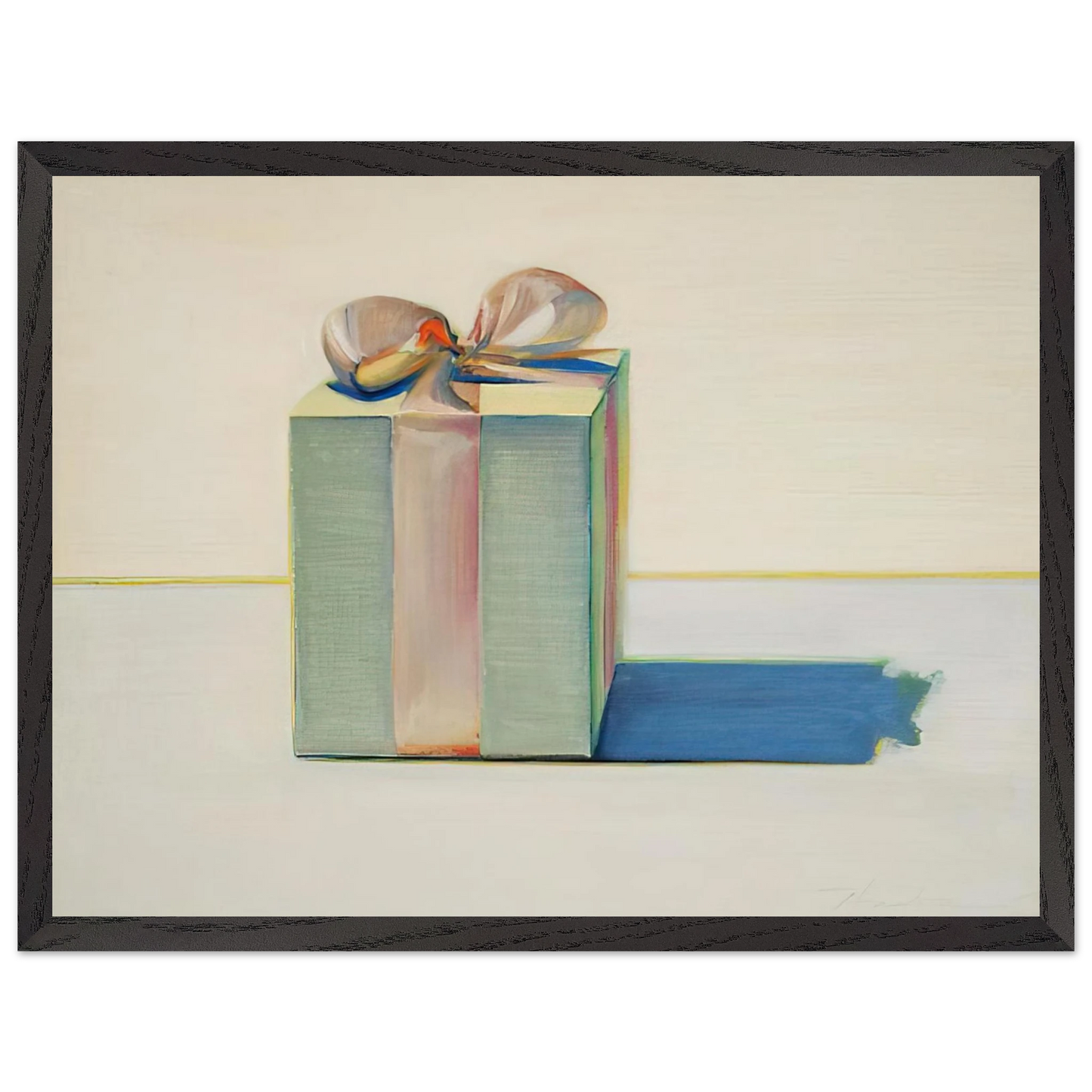 Wayne Thiebaud - Gift Box - 1971 Wall Art - 60x80 cm / 24x32 inches - Fine Art Poster-canvas - -