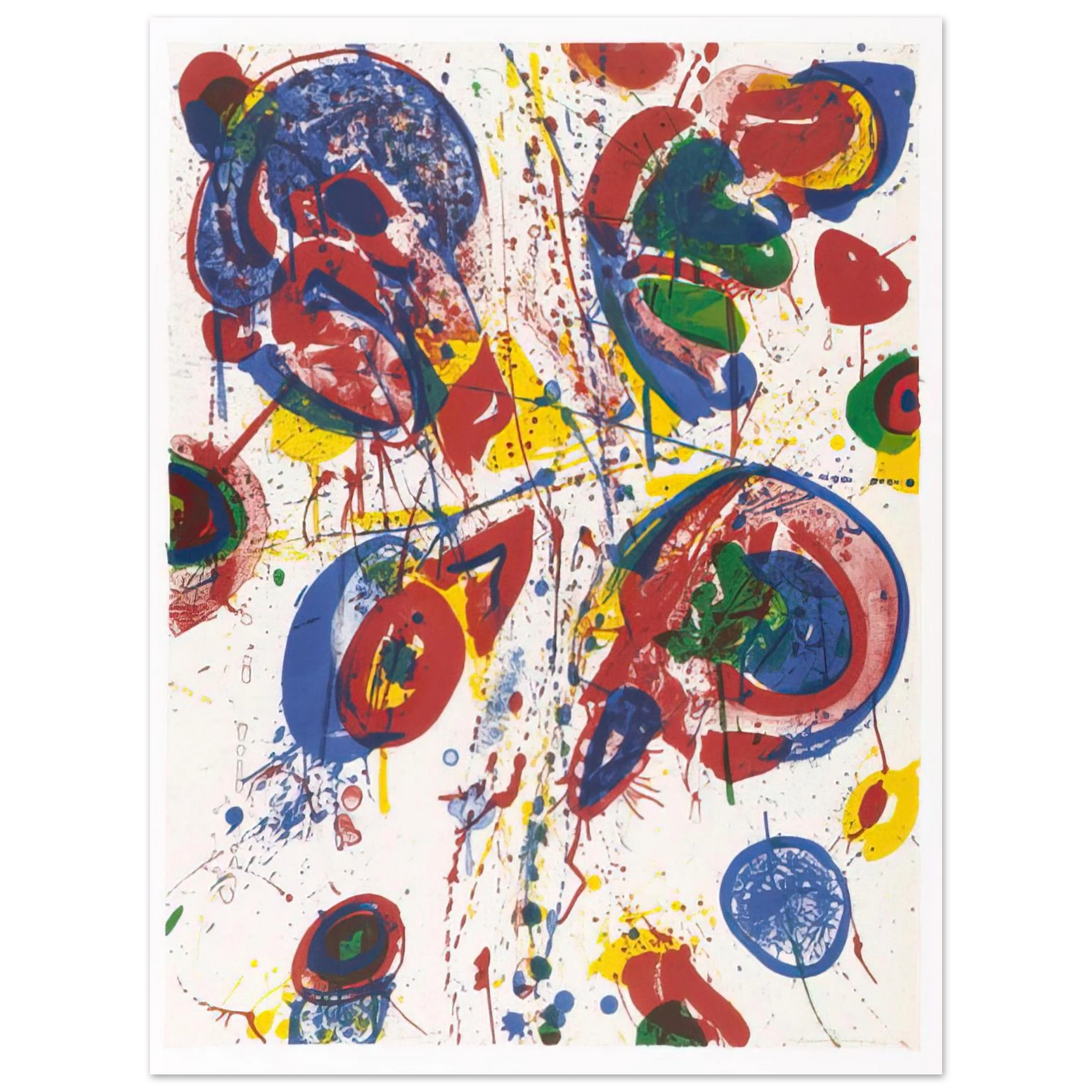 Sam Francis - Bright Nothing  75x100 cm / 30x40inches Fine Art Poster