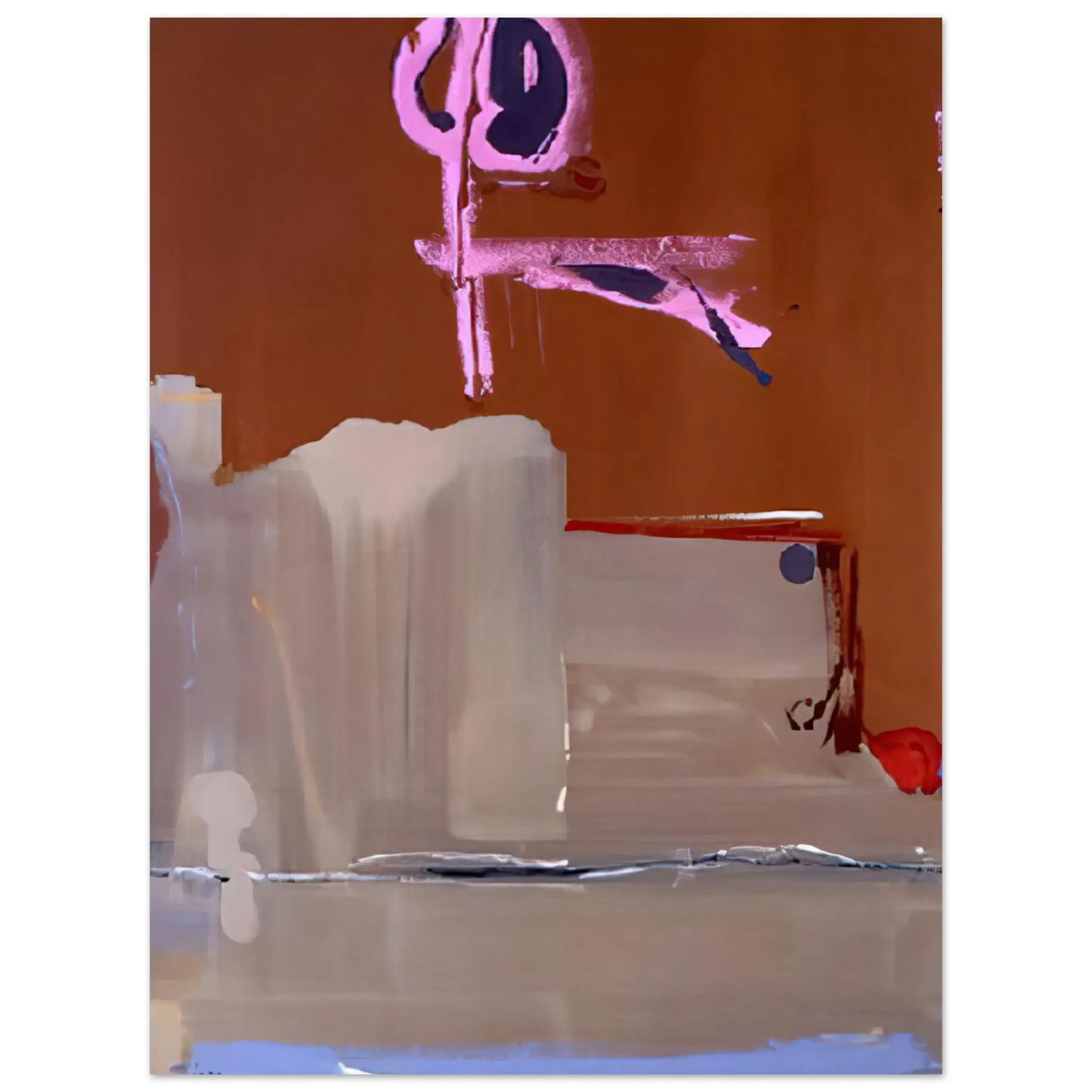 Helen Frankenthaler - Captain s Watch - 1986 Wall art - 13x18 cm / 5x7 Inches - Premium Wooden Framed Poster With Fine Art Paper - Black frame