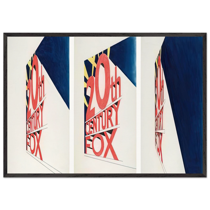 VIEW OF THE BIG PICTURE 1963 - Edward Ruscha 70x100 cm / 28x40 inches Framed Art Print – Black Wooden Frame