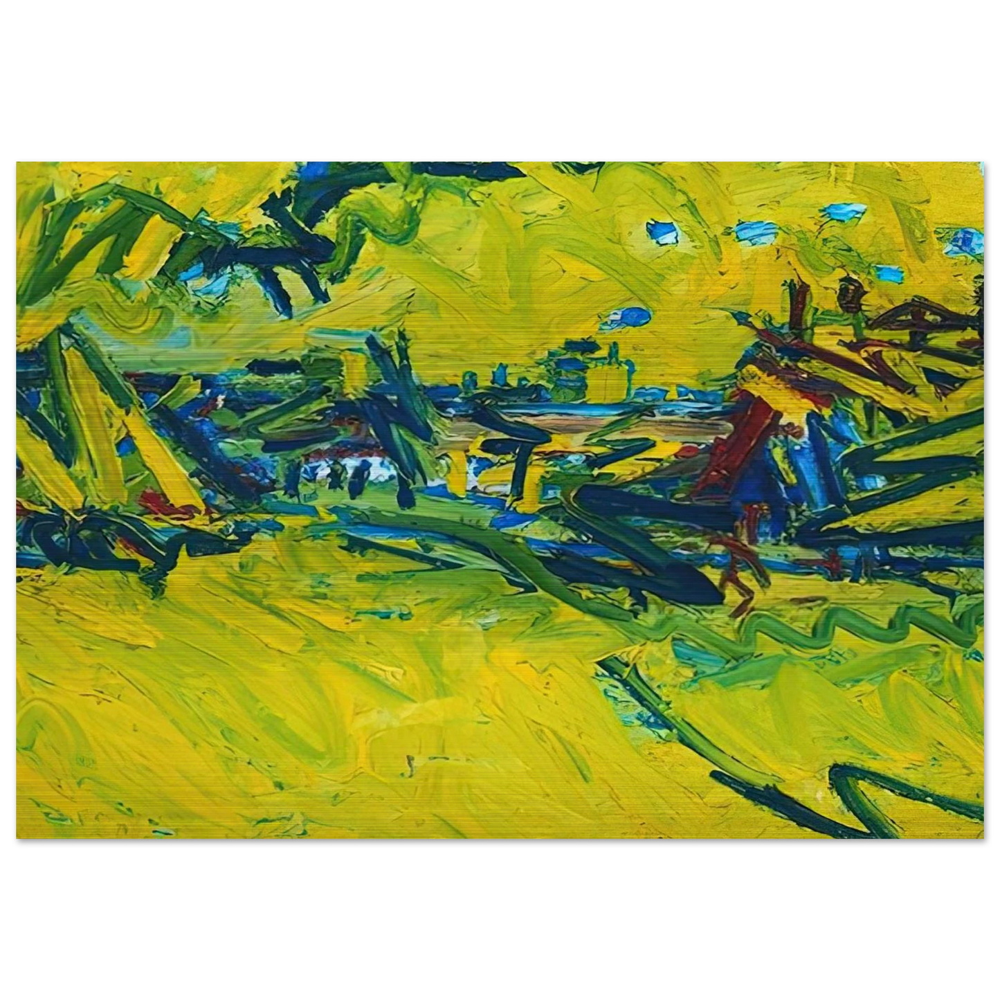 THE ORIGIN OF THE GREAT BEAR 1968 - Frank Auerbach Brushed Aluminum Print - 70x100 cm / 28x40 inches | Frank Auerbach Aluminum Print | Frank Auerbach Prints