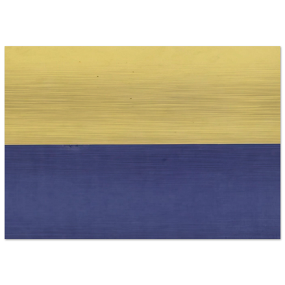 Yellow and Blue - Ellsworth Kelly Brushed Aluminum Print - 70x100 cm / 28x40 inches | Ellsworth Kelly Aluminum Print | Ellsworth Kelly Prints