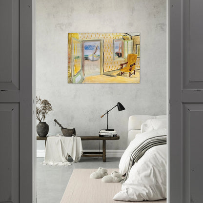 INTERIOR OPEN DOOR 1920 - Henri Matisse Brushed Aluminum Print - 70x100 cm / 28x40 inches | Henri Matisse Aluminum Print | Henri Matisse Prints