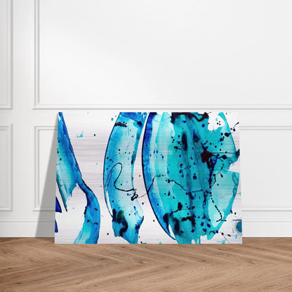 Untitled - Sam Francis Brushed Aluminum Print - 70x100 cm / 28x40 inches | Sam Francis Aluminum Print | Sam Francis Prints