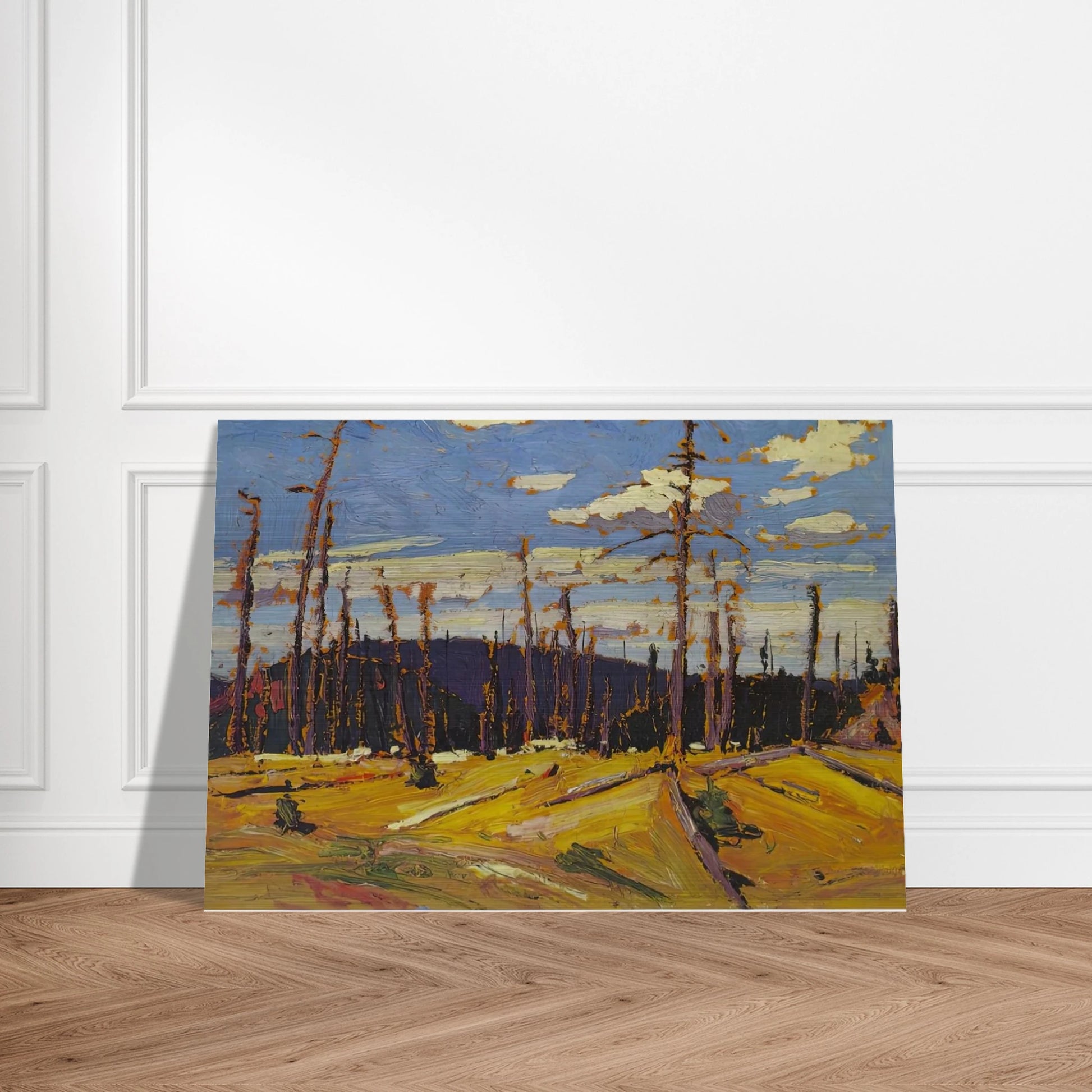 BURNT OVER FOREST 1916 - Tom Thomson Brushed Aluminum Print - 70x100 cm / 28x40 inches | Tom Thomson Aluminum Print | Tom Thomson Prints