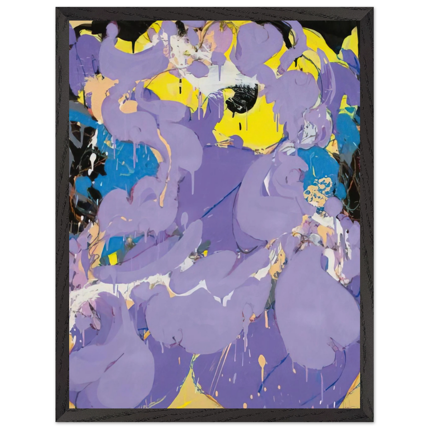 Helen Frankenthaler - Untitled - 1978 Wall art - 20x25 cm / 8x10 inches - Premium Wooden Framed Poster With Fine Art Paper-canvas - White frame
