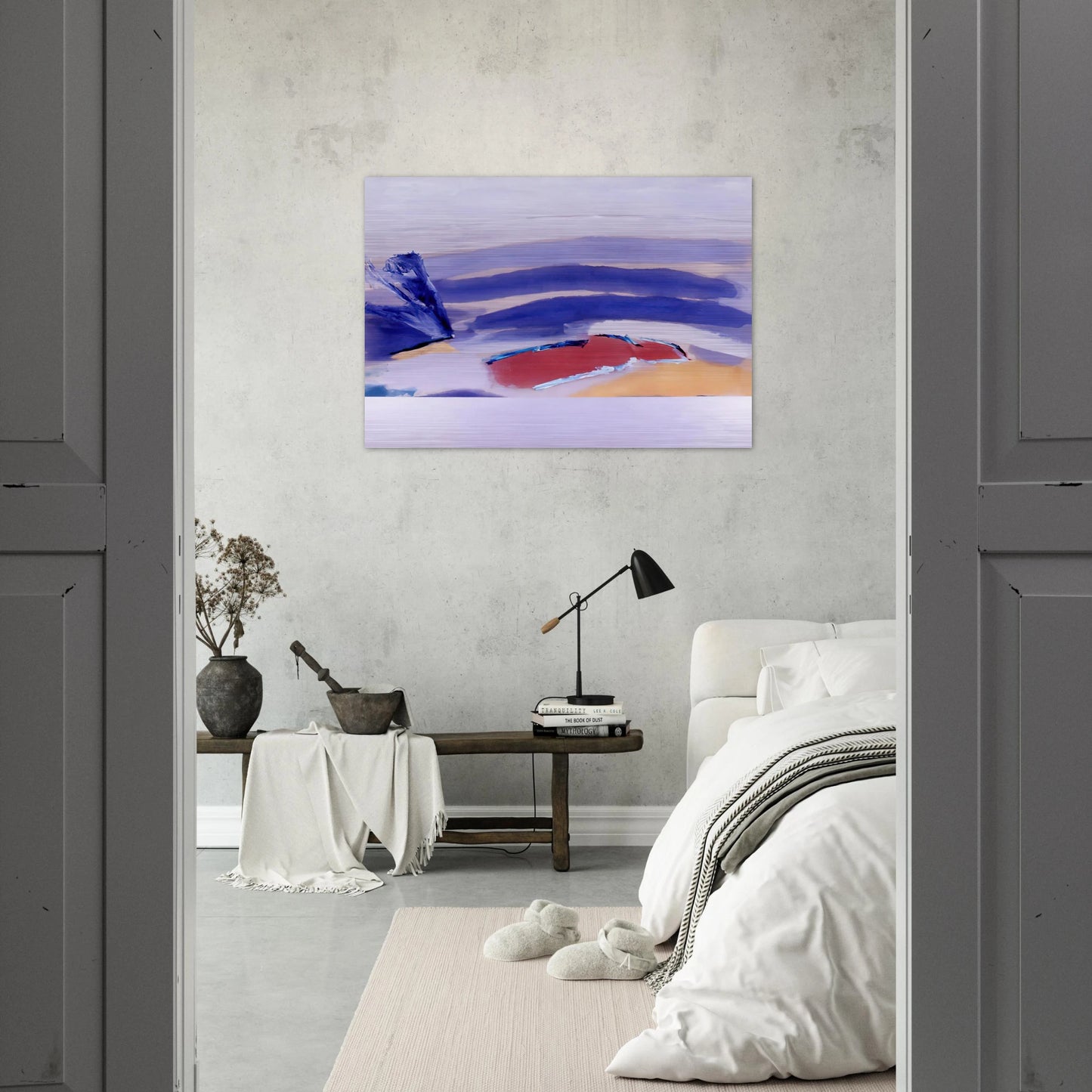 The Spaniard For Picasso - 1980 - Ronnie Landfield Brushed Aluminum Print - 70x100 cm / 28x40 inches | Ronnie Landfield Aluminum Print | Ronnie Landfield Prints