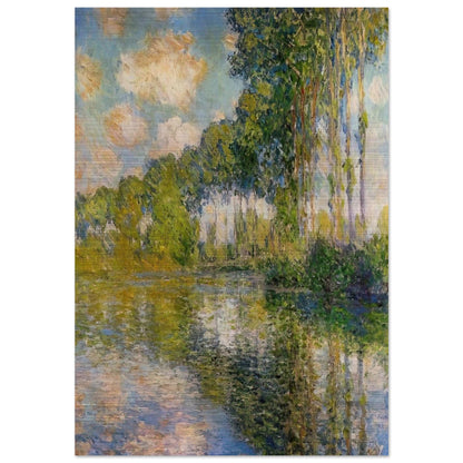 Poplars On The Banks Of The River Epte - claude monet Brushed Aluminum Print - 70x100 cm / 28x40 inches | claude monet Aluminum Print | claude monet Prints