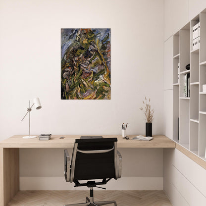 HILL AT CERET 1921 - Chaim Soutine Brushed Aluminum Print - 70x100 cm / 28x40 inches | Chaim Soutine Aluminum Print | Chaim Soutine Prints