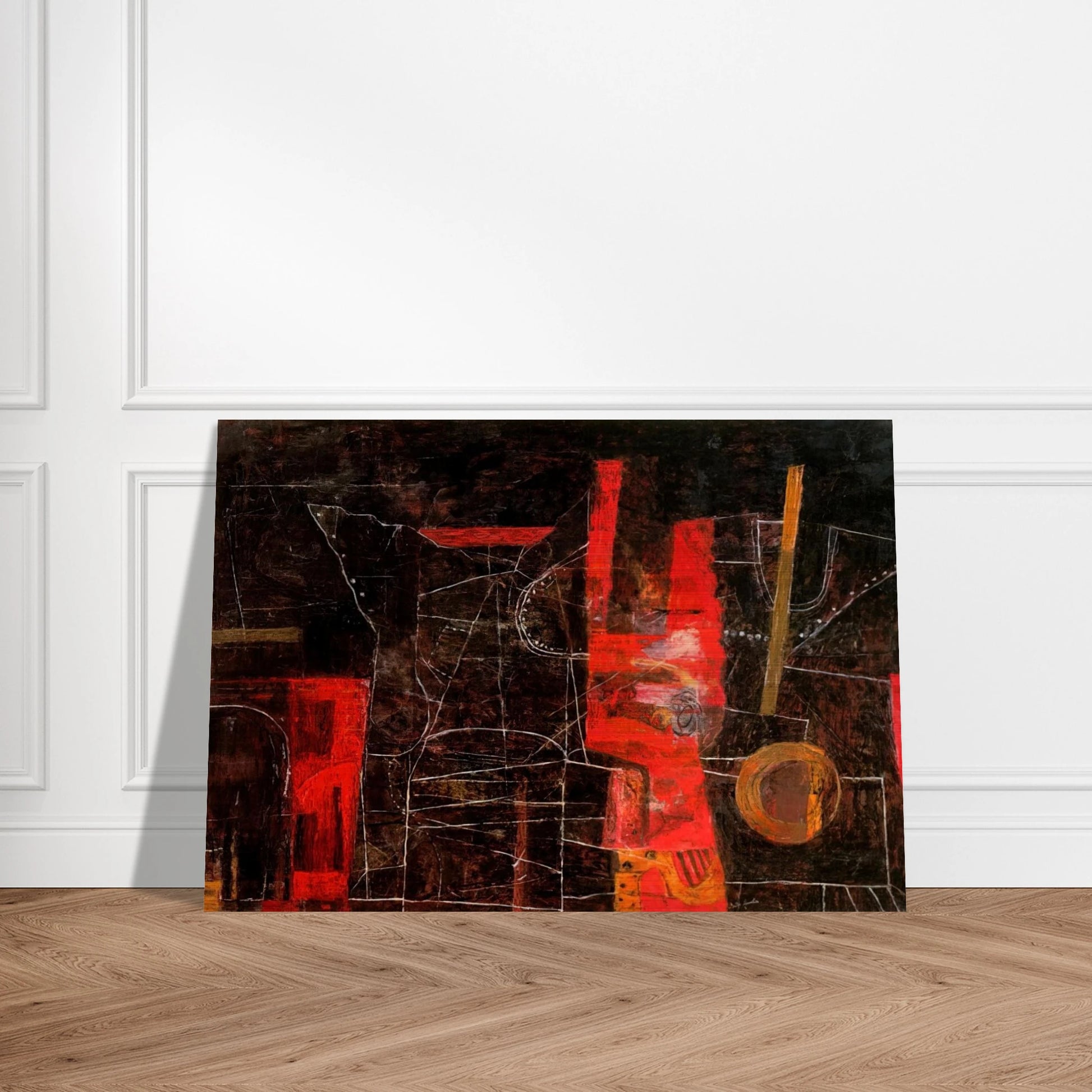 THE TORMENTORS 1948 - Philip Guston Brushed Aluminum Print - 70x100 cm / 28x40 inches | Philip Guston Aluminum Print | Philip Guston Prints