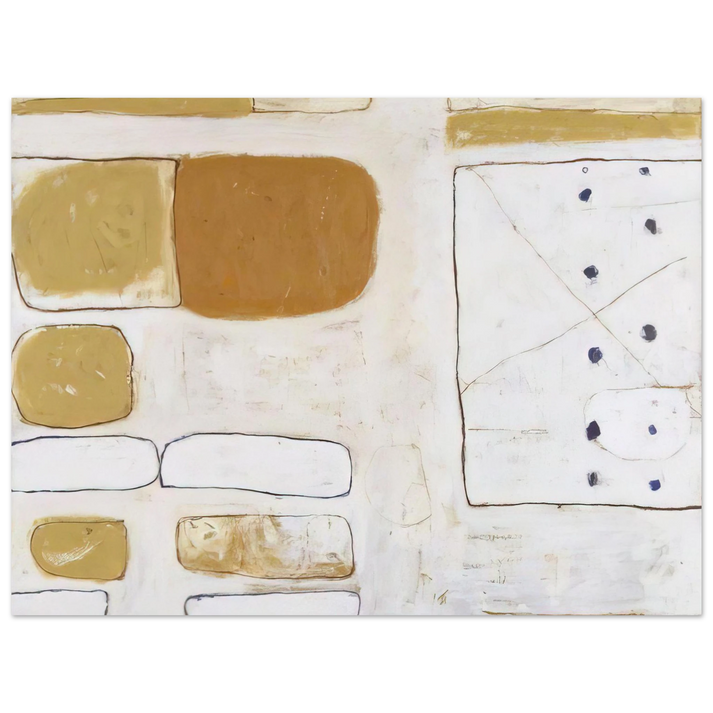 William Scott - White, Sand and Ochre - 1961  75x100 cm / 30x40inches Fine Art Poster