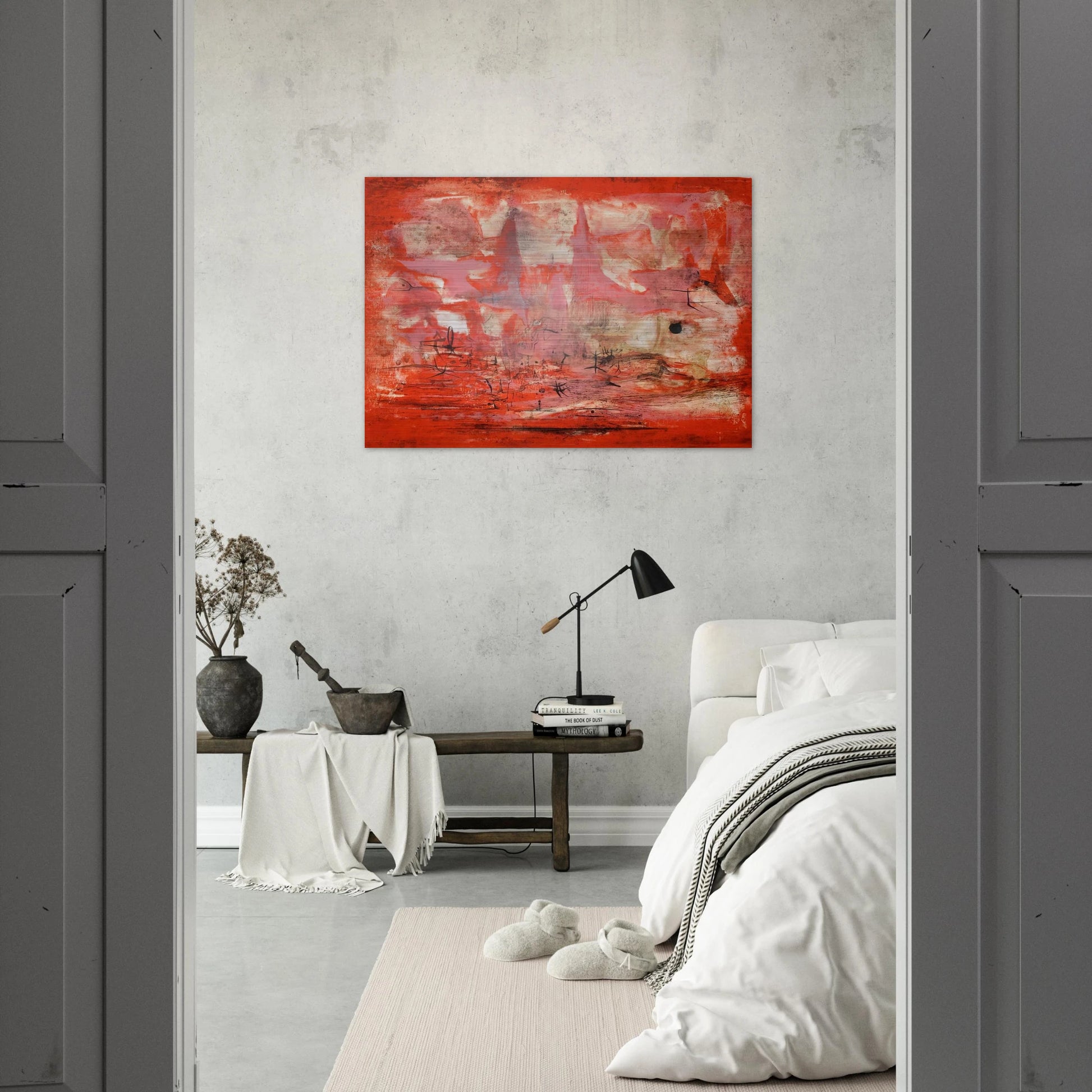 EMBRASEMENT 1954 - Zao Wou-Ki Brushed Aluminum Print - 70x100 cm / 28x40 inches | Zao Wou-Ki Aluminum Print | Zao Wou-Ki Prints