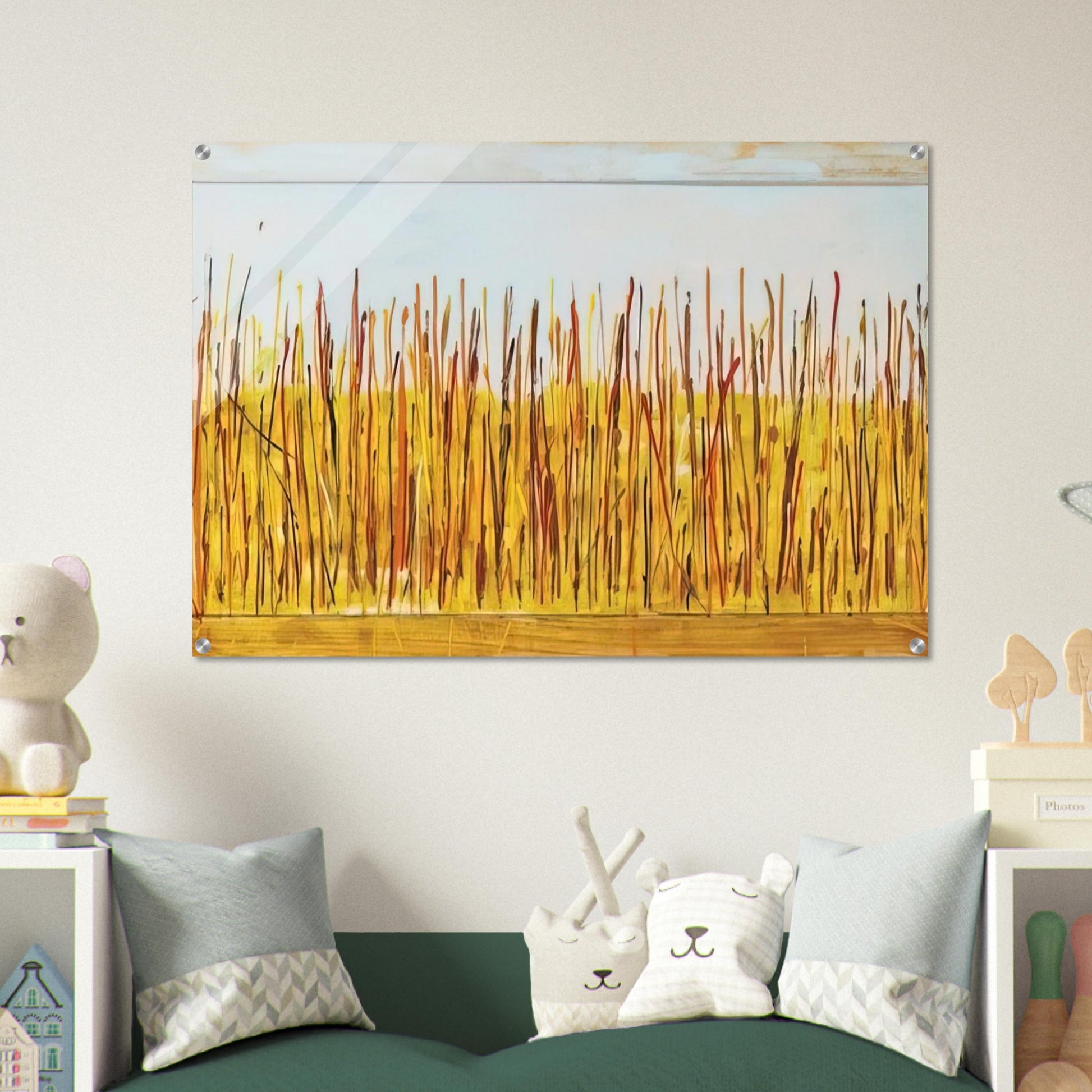 Campo di grano - 1984 - Mario Schifano Acrylic Print - 70x100 cm / 28x40″ inches