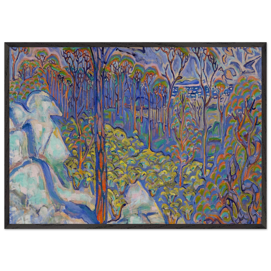 Walter Anderson N27 - Walter Inglis Anderson 70x100 cm / 28x40 inches Framed Art Print – Black Wooden Frame | Walter Anderson Prints