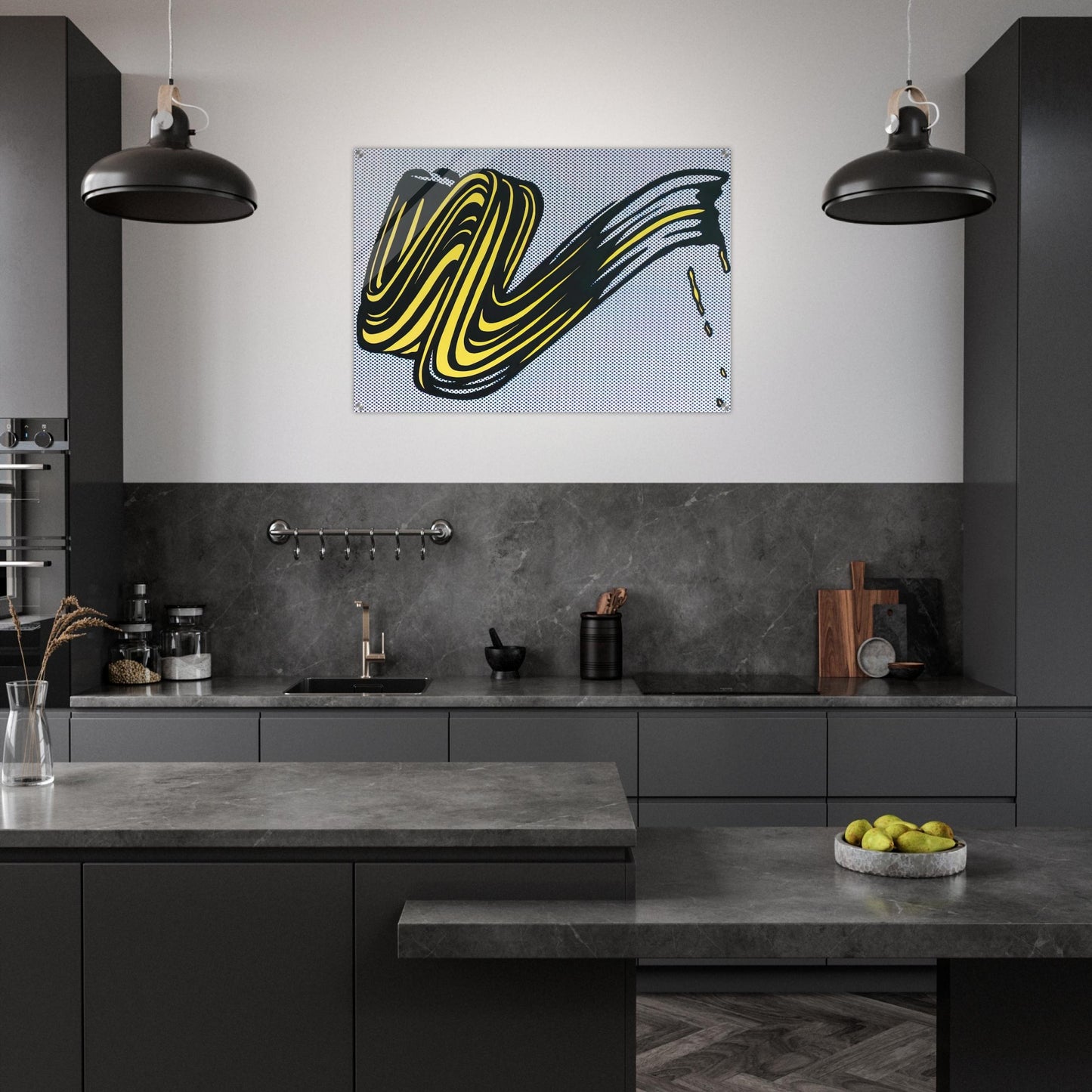 BRUSHSTROKE 1965 0 - Roy Lichtenstein Acrylic Print - 70x100 cm / 28x40″ inches | Roy Lichtenstein Wall Art | Roy Lichtenstein Prints