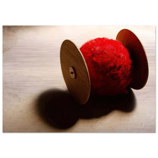 Wheels with ball - 2001 - Lygia Pape Brushed Aluminum Print - 70x100 cm / 28x40 inches | Lygia Pape Aluminum Print | Lygia Pape Prints