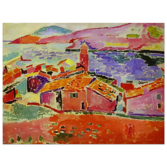 Henri Matisse - VIEW OF COLLIOURE 1  75x100 cm / 30x40inches Fine Art Poster