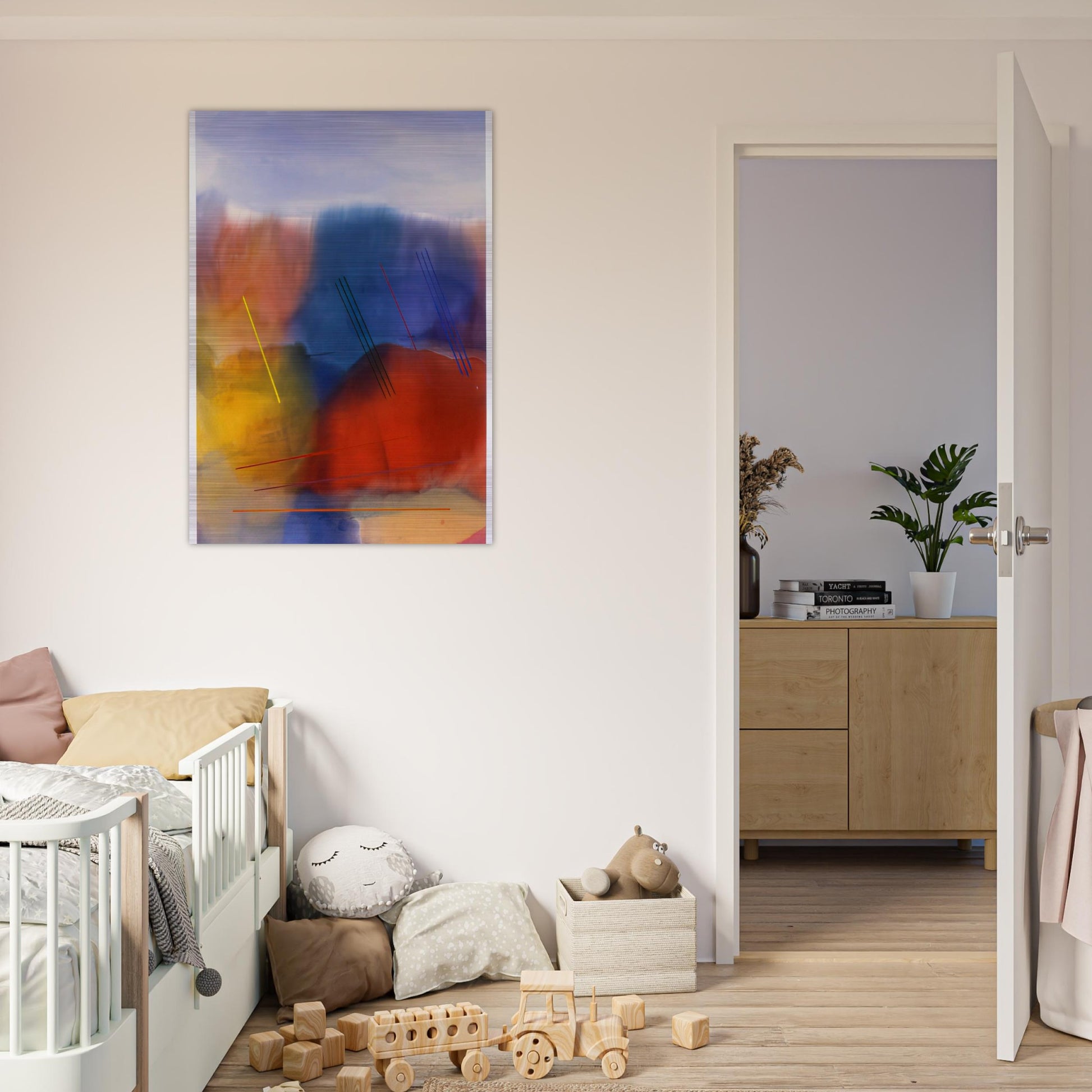 Free Spirit - 1991 - Ronnie Landfield Brushed Aluminum Print - 70x100 cm / 28x40 inches | Ronnie Landfield Aluminum Print | Ronnie Landfield Prints
