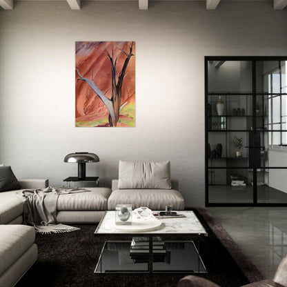 Gerald`s Tree - Georgia O'Keeffe Brushed Aluminum Print - 70x100 cm / 28x40 inches | Georgia O'Keeffe Aluminum Print | Georgia O'Keeffe Prints