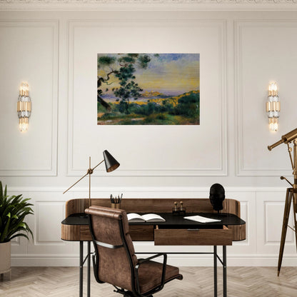 View of Antibes - Pierre-Auguste Renoir Brushed Aluminum Print - 70x100 cm / 28x40 inches | Pierre-Auguste Renoir Aluminum Print | Pierre-Auguste Renoir Prints