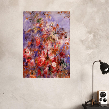 Roses By The Window - Pierre-Auguste Renoir Brushed Aluminum Print - 70x100 cm / 28x40 inches | Pierre-Auguste Renoir Aluminum Print | Pierre-Auguste Renoir Prints