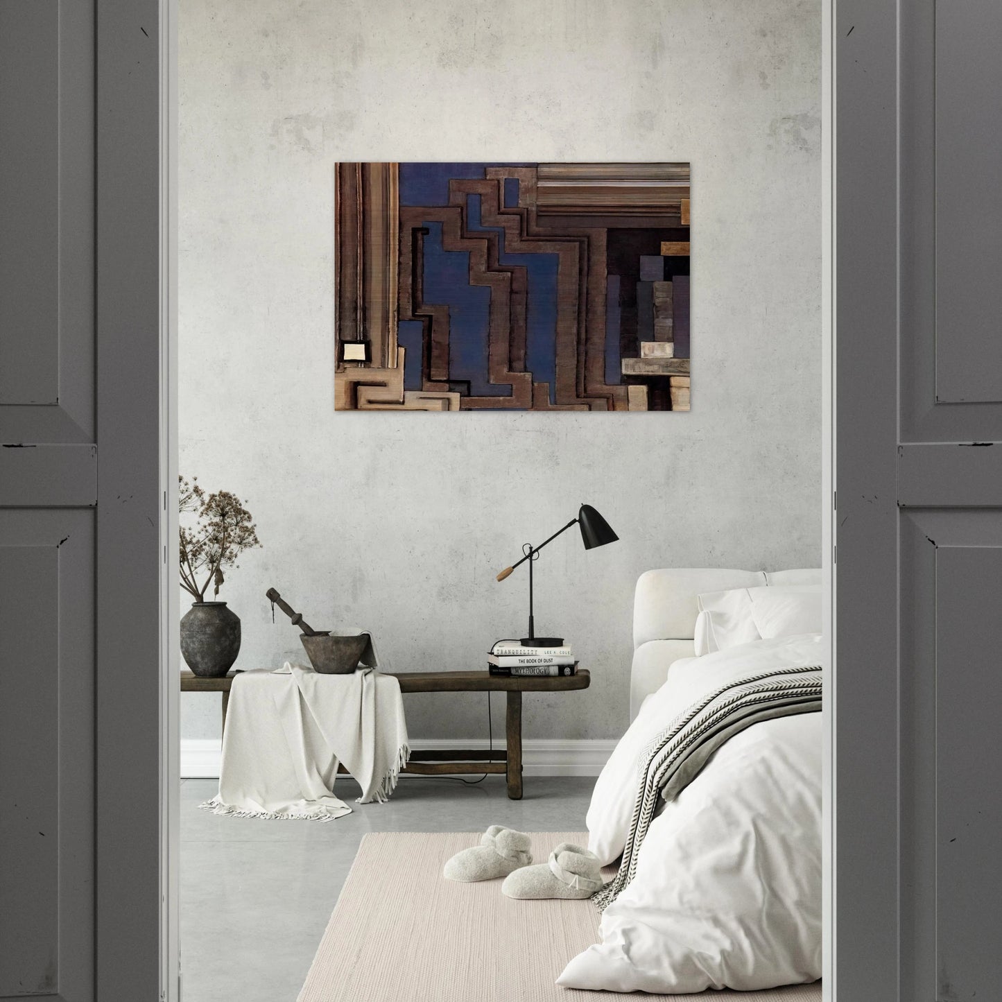 Two grays I - Frantisek Kupka Brushed Aluminum Print - 70x100 cm / 28x40 inches | Frantisek Kupka Aluminum Print | Frantisek Kupka Prints