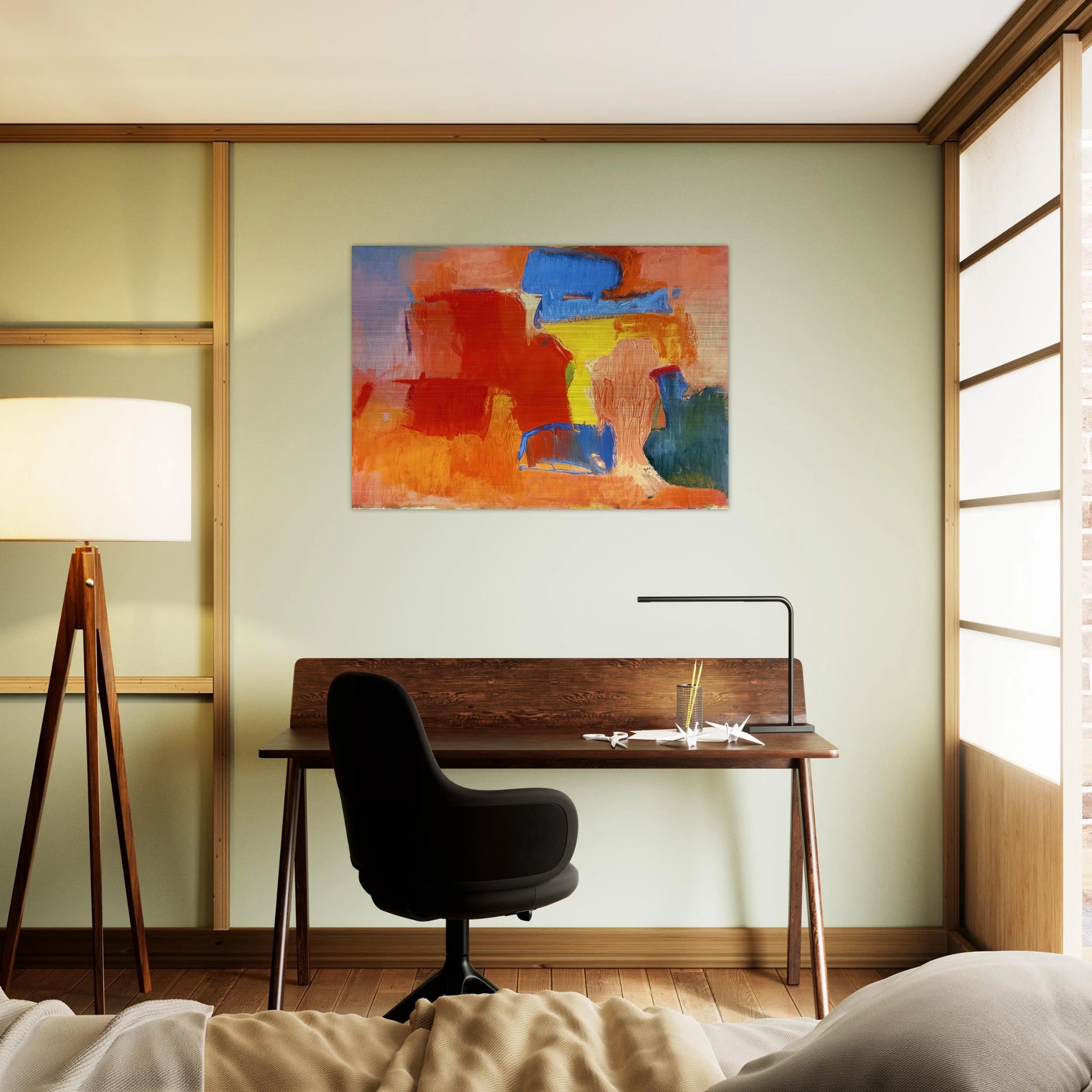 UNTITLED 1959 - Esteban Vicente Brushed Aluminum Print - 70x100 cm / 28x40 inches | Esteban Vicente Aluminum Print | Esteban Vicente Prints