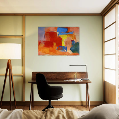 UNTITLED 1959 - Esteban Vicente Brushed Aluminum Print - 70x100 cm / 28x40 inches | Esteban Vicente Aluminum Print | Esteban Vicente Prints