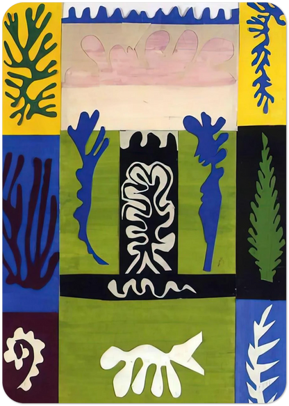 CUT OUTS 5 By Henri Matisse Pack of 10 Post Cards | Henri Matisse Post Cards | A6 (10.5 x 14.8 cm) - 4.1 x 5.8 inches