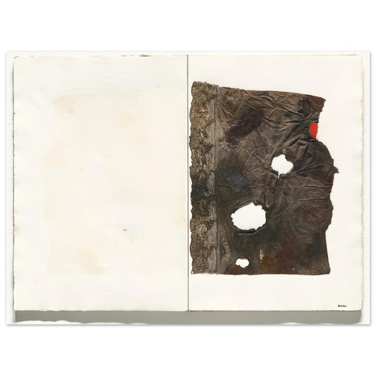 Alberto Burri - Plate from 17 variazioni su temi proposti per una pura ideologia fonetica - 1955  75x100 cm / 30x40inches Fine Art Poster