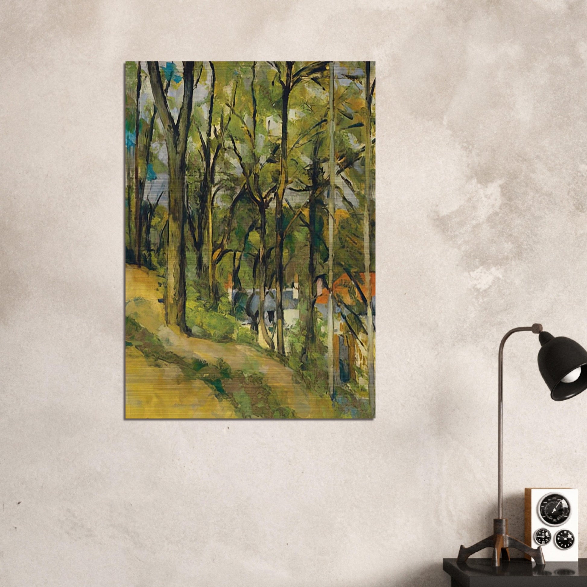 The Orchard - Paul Cézanne Brushed Aluminum Print - 70x100 cm / 28x40 inches | Paul Cézanne Aluminum Print | Paul Cézanne Prints