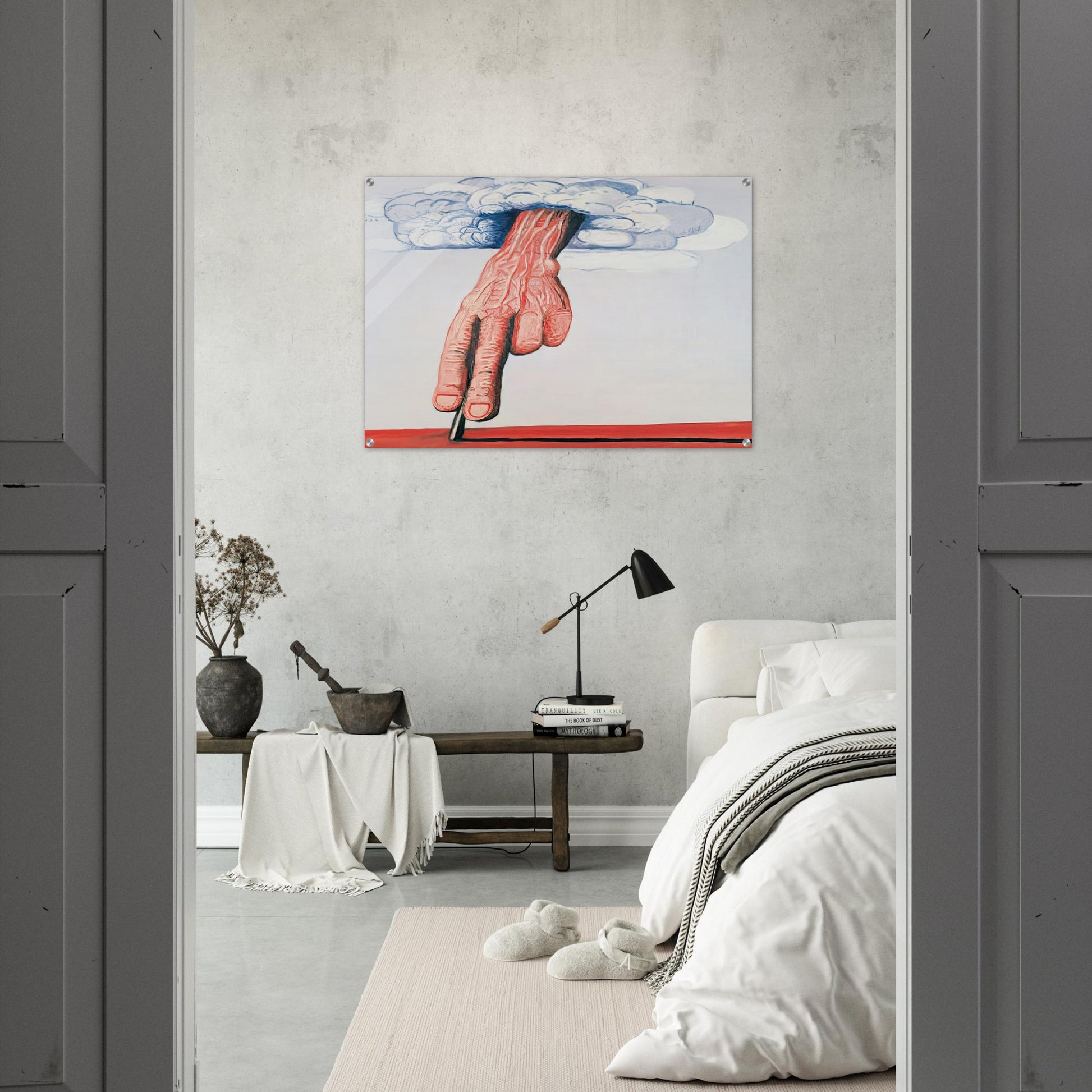 LINE - Philip Guston Acrylic Print - 70x100 cm / 28x40″ inches | Philip Guston Wall Art | Philip Guston Prints