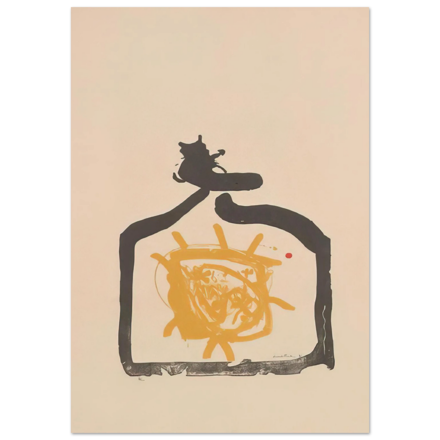 Helen Frankenthaler - May 26th Backwards - 1961 Wall art - 60x80 cm / 24x32 inches - Premium Wooden Framed Poster With Fine Art Paper-canvas - Black frame
