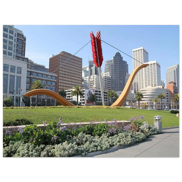 Claes Oldenburg - CUPID S SPAN COLLABORATION WITH VAN BRUGGEN 2002  75x100 cm / 30x40inches Fine Art Poster