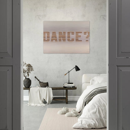 DANCE 1973 0 - Edward Ruscha Brushed Aluminum Print - 70x100 cm / 28x40 inches | Edward Ruscha Aluminum Print | Edward Ruscha Prints