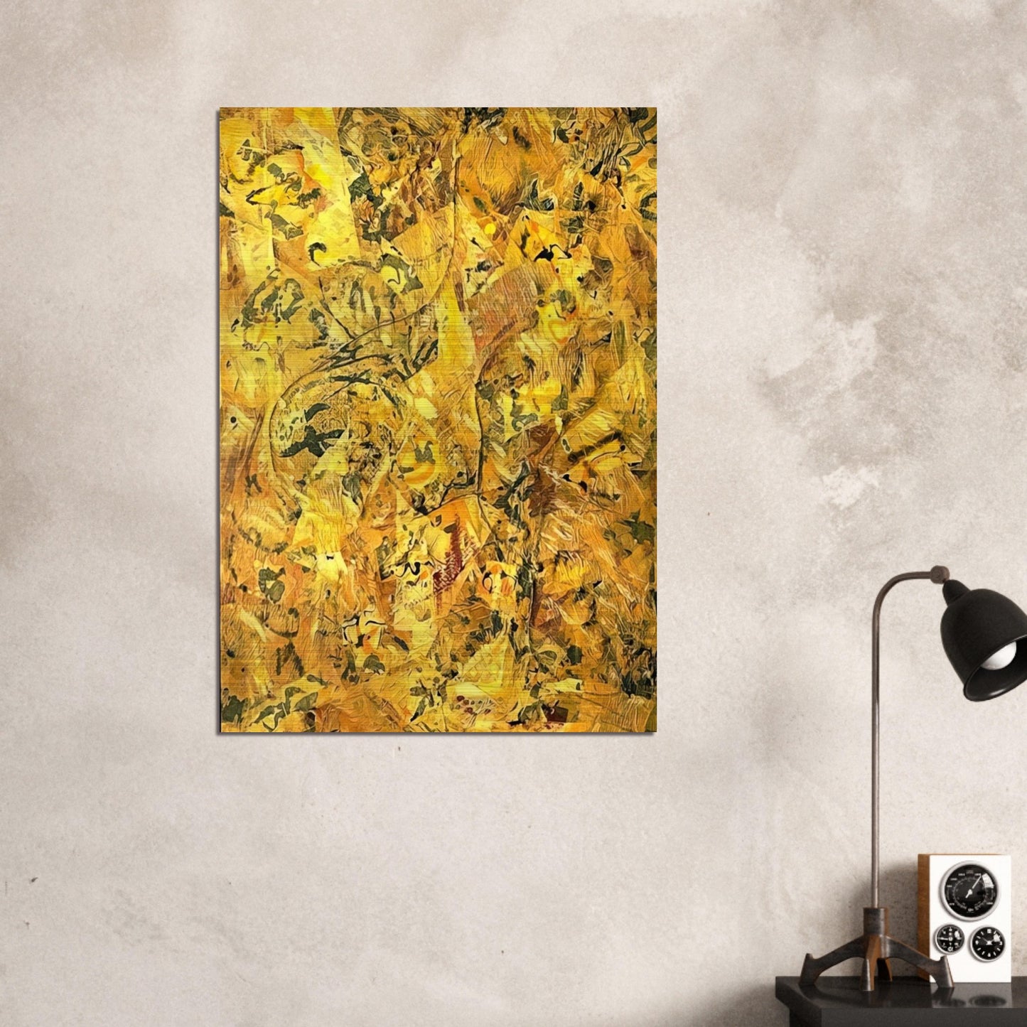 NUMBER 2 - Jackson Pollock Brushed Aluminum Print - 70x100 cm / 28x40 inches | Jackson Pollock Aluminum Print | Jackson Pollock Prints