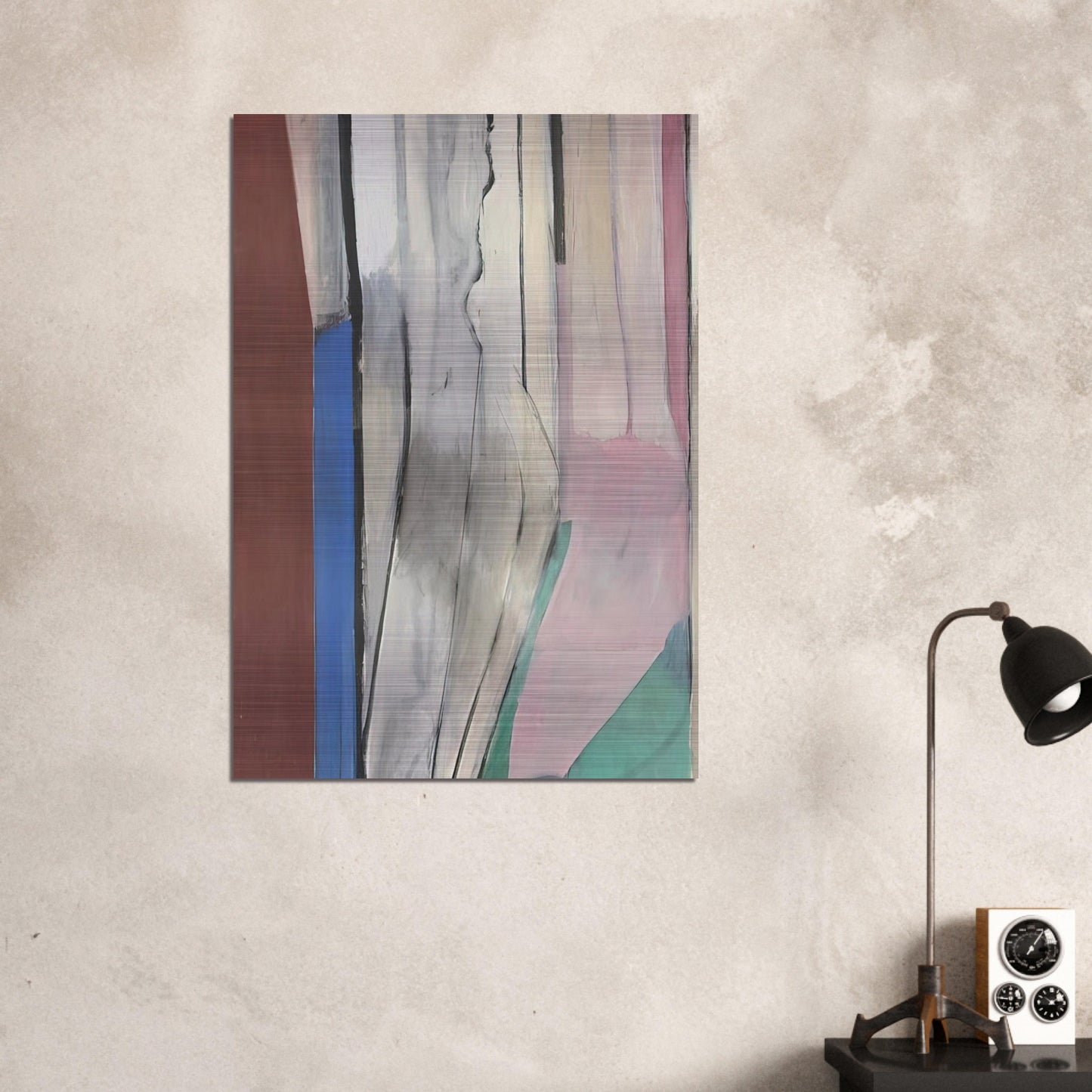Ocean Park #6 - Richard Diebenkorn Brushed Aluminum Print - 70x100 cm / 28x40 inches | Richard Diebenkorn Aluminum Print | Richard Diebenkorn Prints