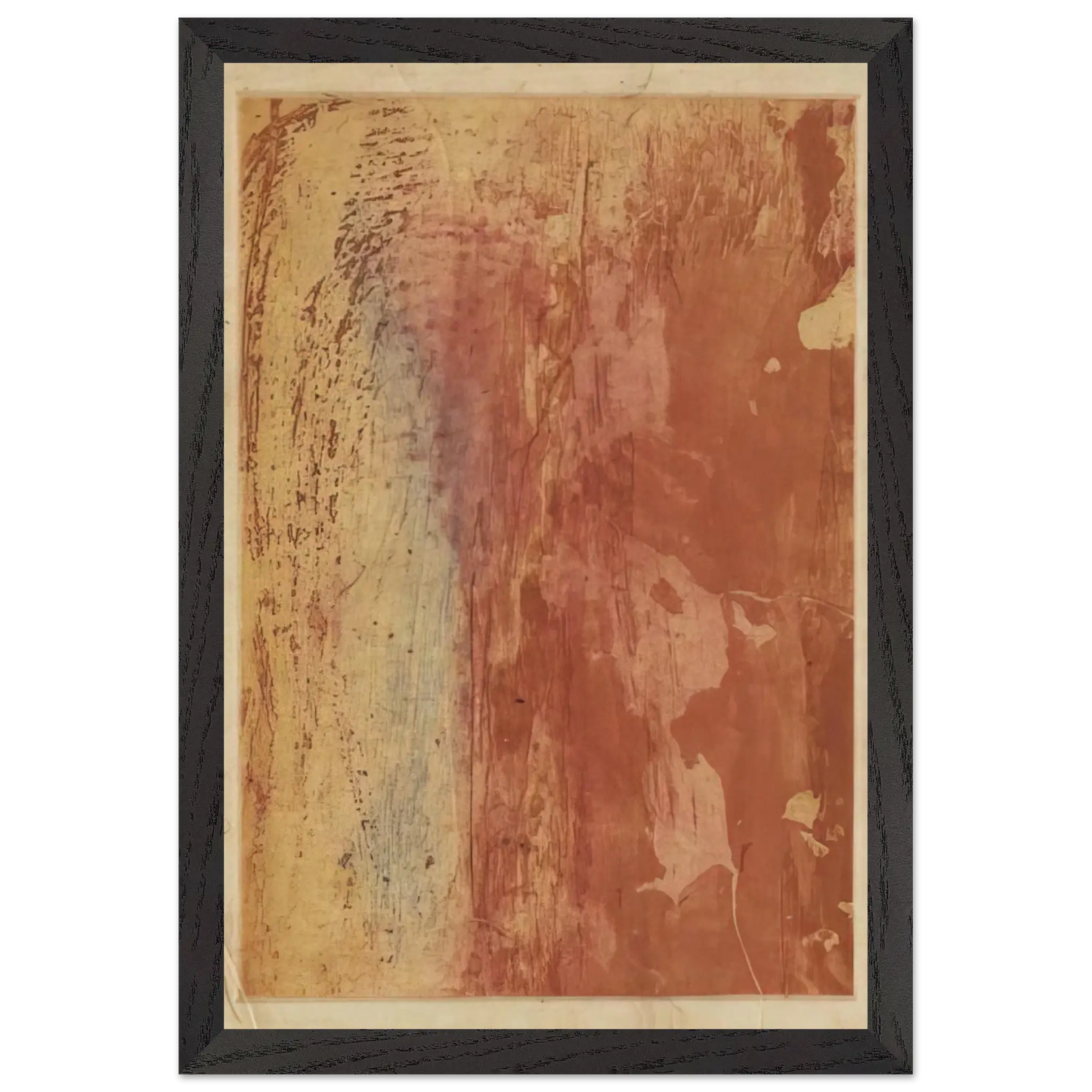 Helen Frankenthaler - Ganymede - 1978 Wall art - 27x35 cm / 11x14 Inches - Premium Wooden Framed Poster With Fine Art Paper - White frame